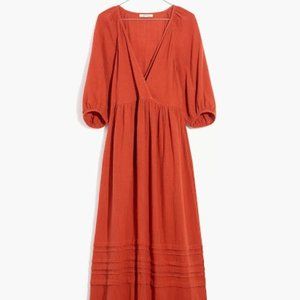 Madewell Marianna Puff-Sleeve Midi Dress
